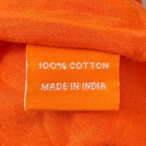 ✨ Oliphant Orange Star Smocked Dress ✨ - Picture 4 of 6